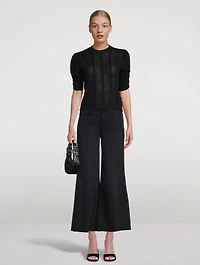 Pointelle Cashmere Sweater