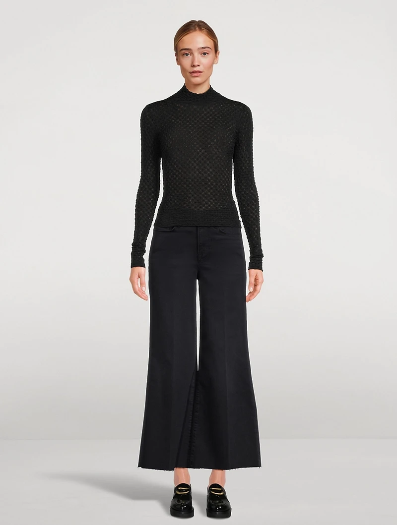 Mesh Lace Turtleneck