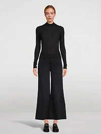 Mesh Lace Turtleneck