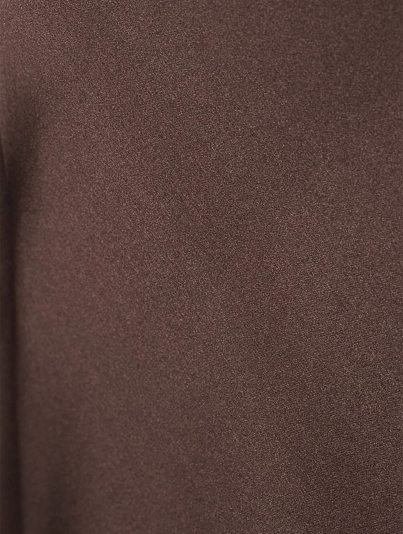 Wide-Leg Silk Trousers