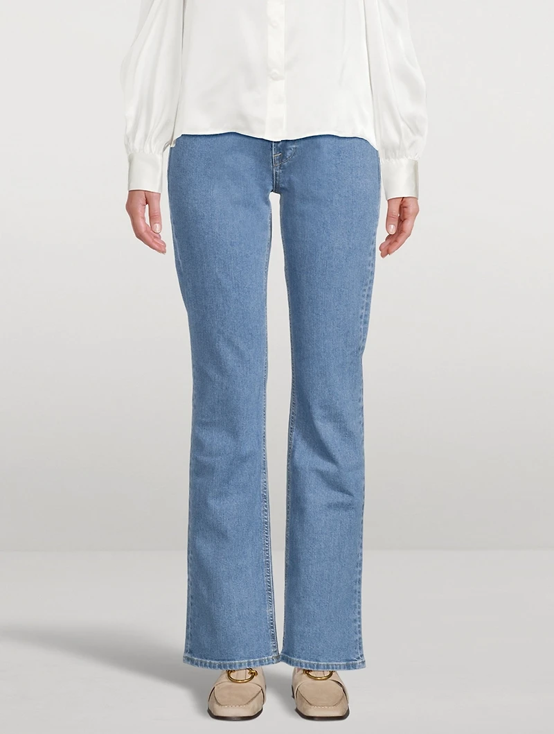 Le Mini Notch Bootcut Jeans