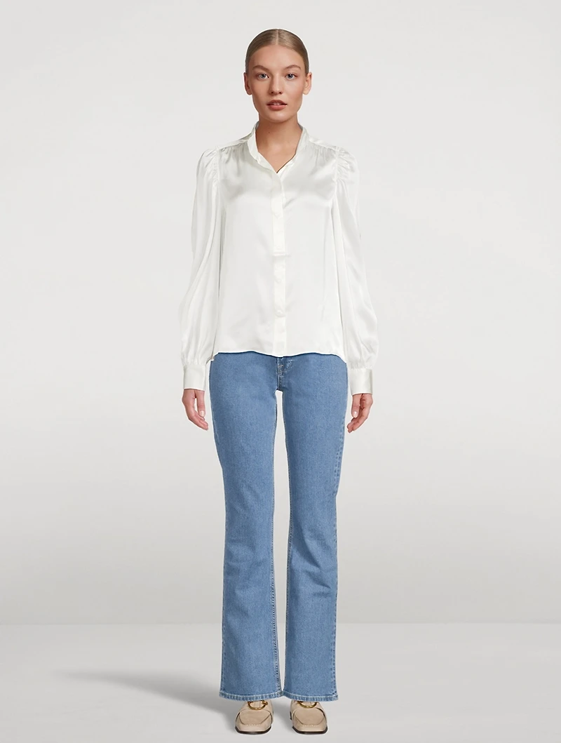 Le Mini Notch Bootcut Jeans