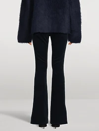 Le Mini Bootcut Corduroy Jeans With Slit