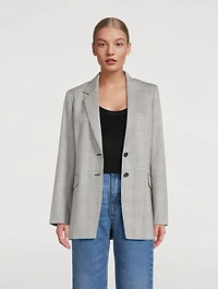 The Oversized Blazer Check Print
