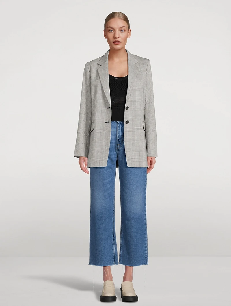The Oversized Blazer Check Print