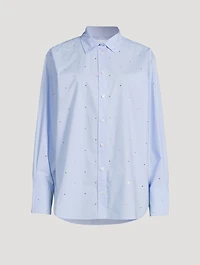 The Oversized Embellished Organic Cotton Shirt