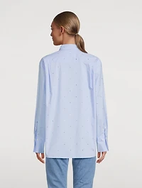The Oversized Embellished Organic Cotton Shirt