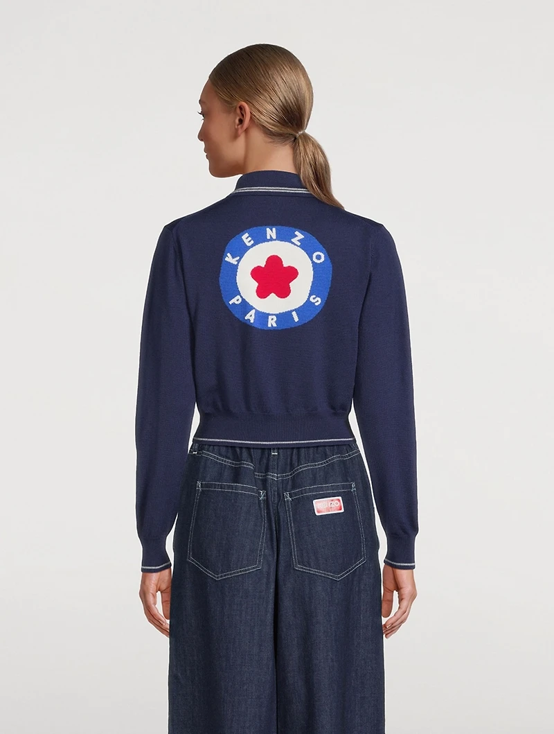 Kenzo Target Wool Cardigan