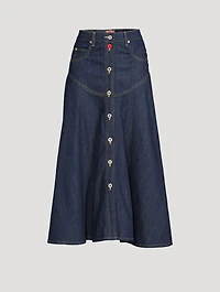 Denim Maxi Skirt