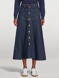 Denim Maxi Skirt