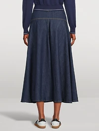 Denim Maxi Skirt