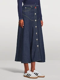 Denim Maxi Skirt
