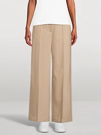 Wide-Leg Wool Trousers