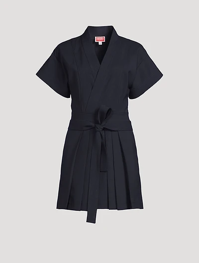 Virgin Wool Kimono Mini Dress