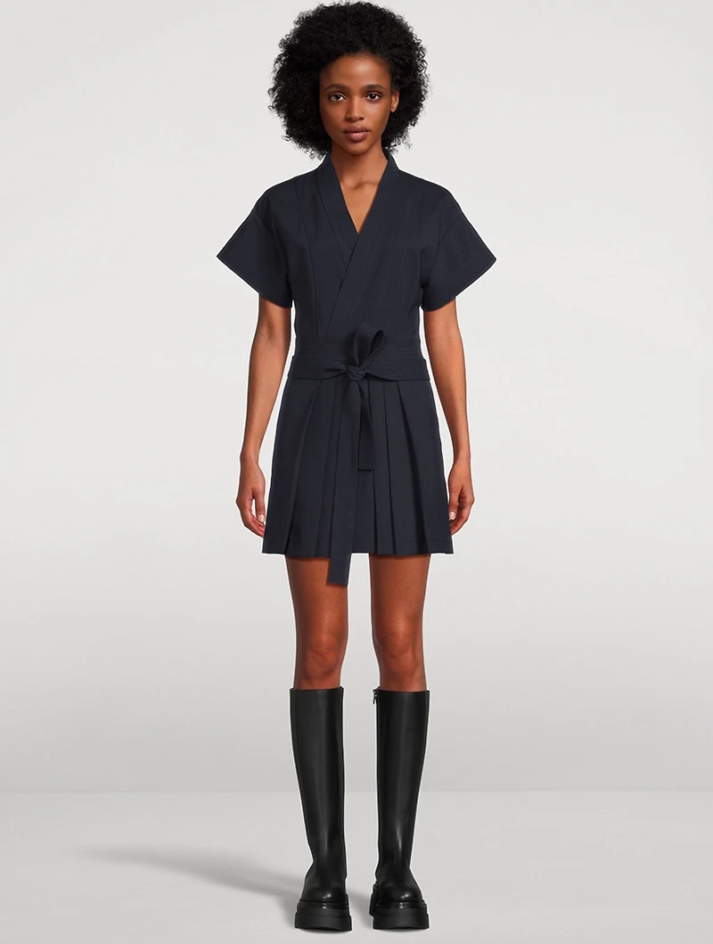 Virgin Wool Kimono Mini Dress