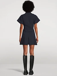 Virgin Wool Kimono Mini Dress