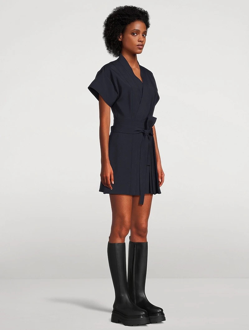 Virgin Wool Kimono Mini Dress