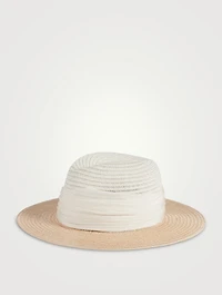 Courtney Two-Tone Straw Fedora