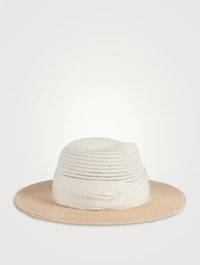 Courtney Two-Tone Straw Fedora