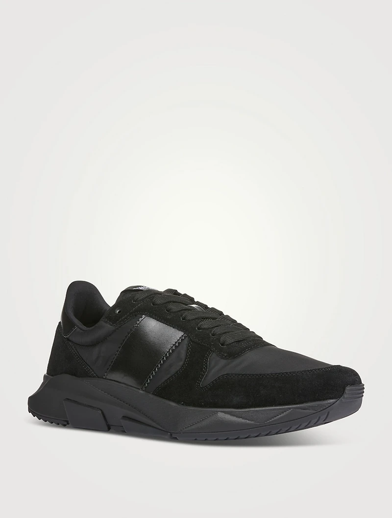 Jagga Suede And Nylon Sneakers