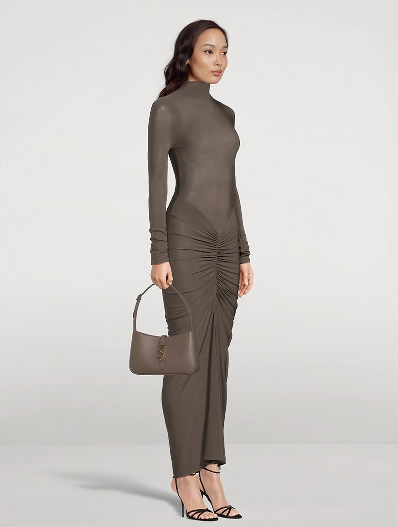 Jersey Draped Midi Dress