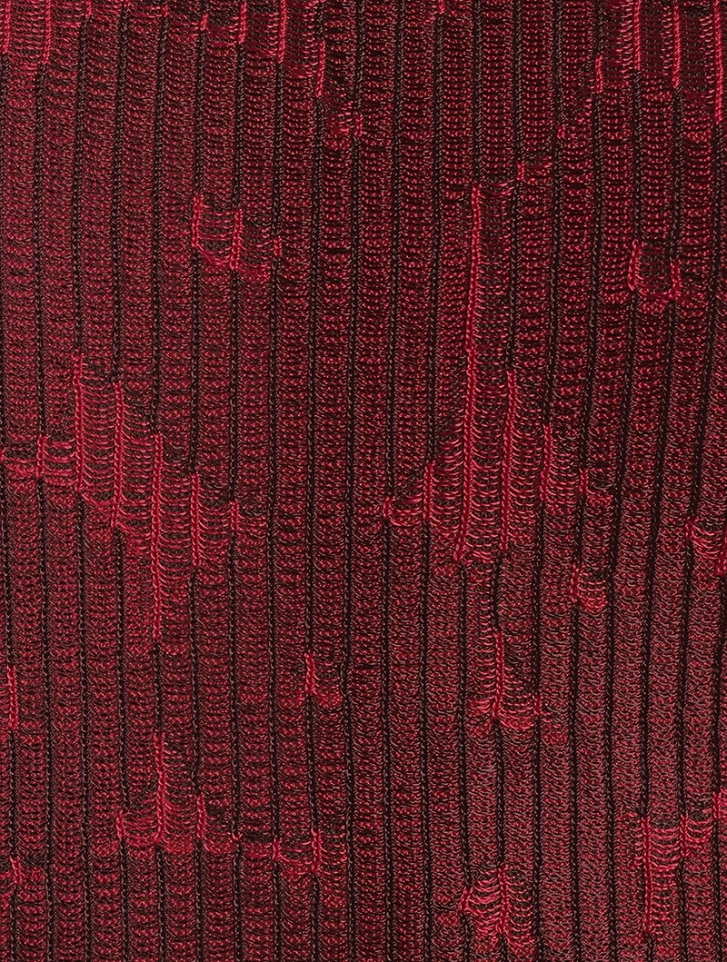 Jacquard Rib-Knit Sweater