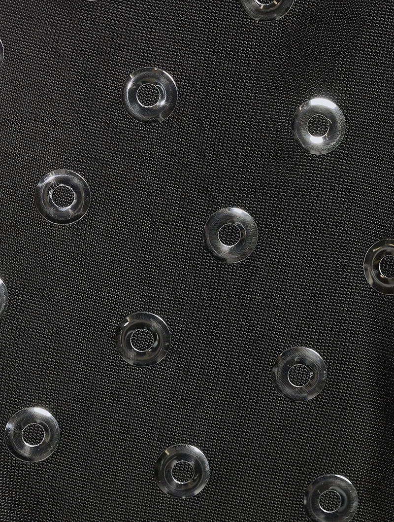 Eyelet Jersey Halter Dress