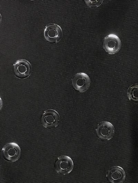Eyelet Jersey Halter Dress