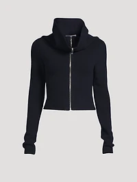 Cashmere Funnelneck Cardigan