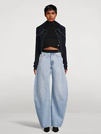 Cashmere Funnelneck Cardigan