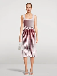 Parlor Wavy Midi Dress