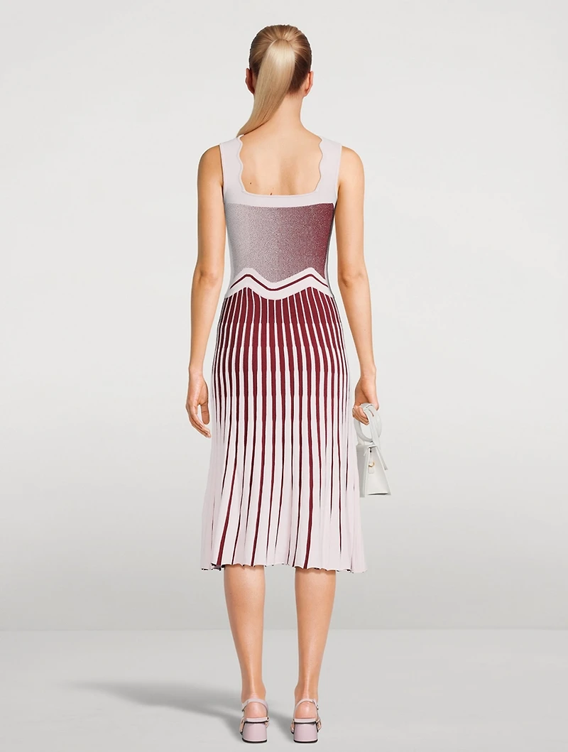 Parlor Wavy Midi Dress