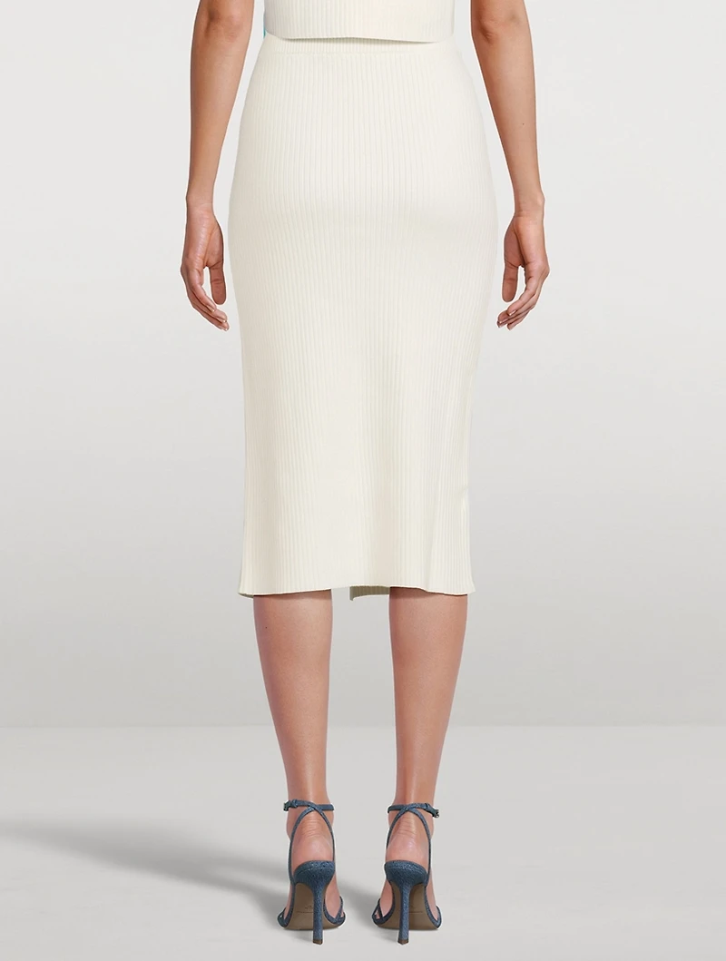 Ellie Ribbed Midi Skirt
