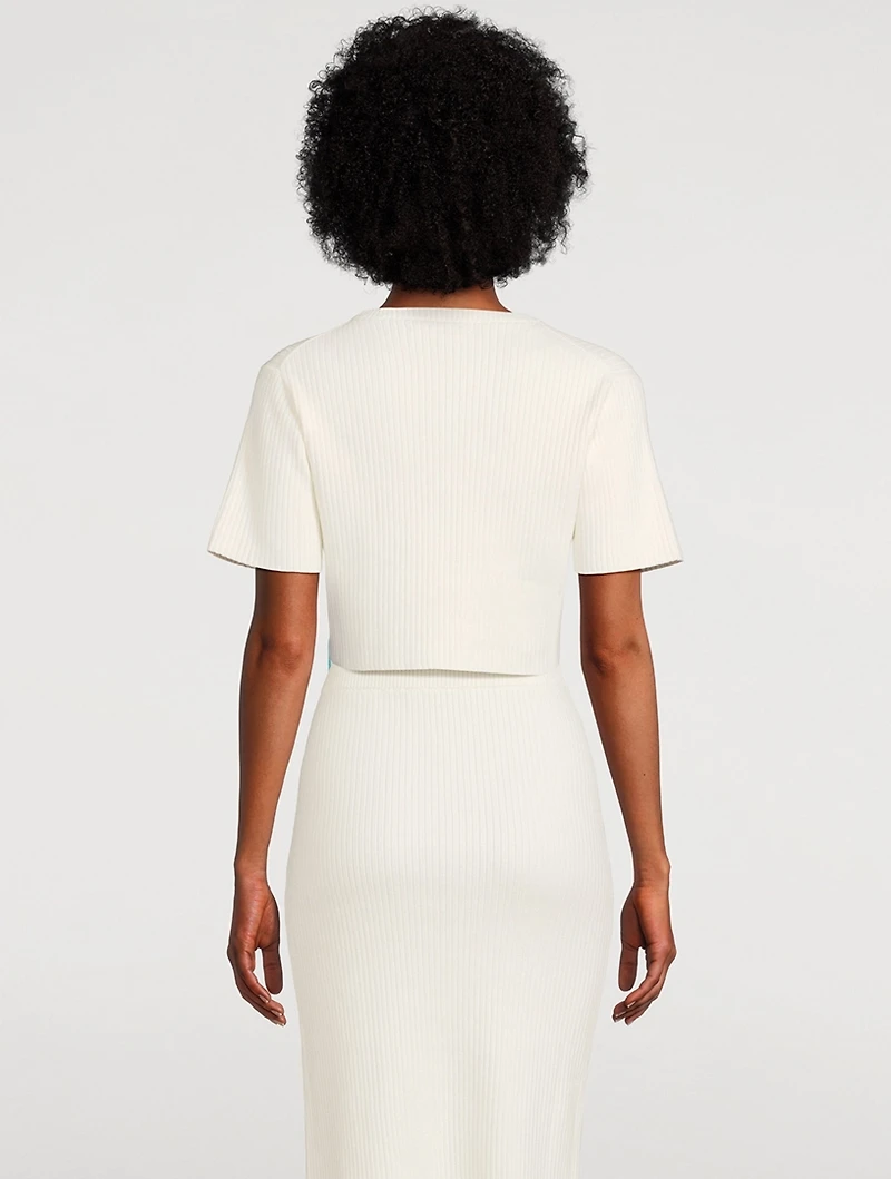 Alice Ribbed Crop Top