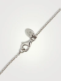 Serena 18K White Gold Diamond Station Necklace