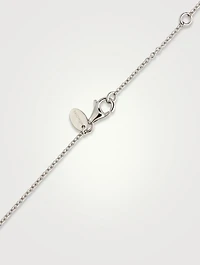 Medium Smile 18K White Gold Necklace With Diamonds