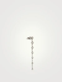 Cadence 18K White Gold Drop Earrings With Diamonds