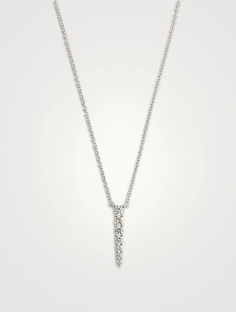 Medium Identity 18K White Gold Pendant Necklace