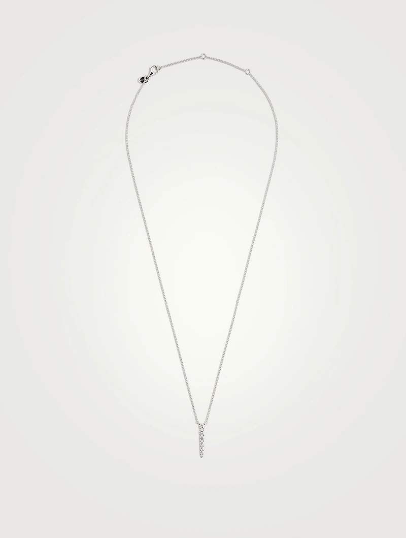 Medium Identity 18K White Gold Pendant Necklace