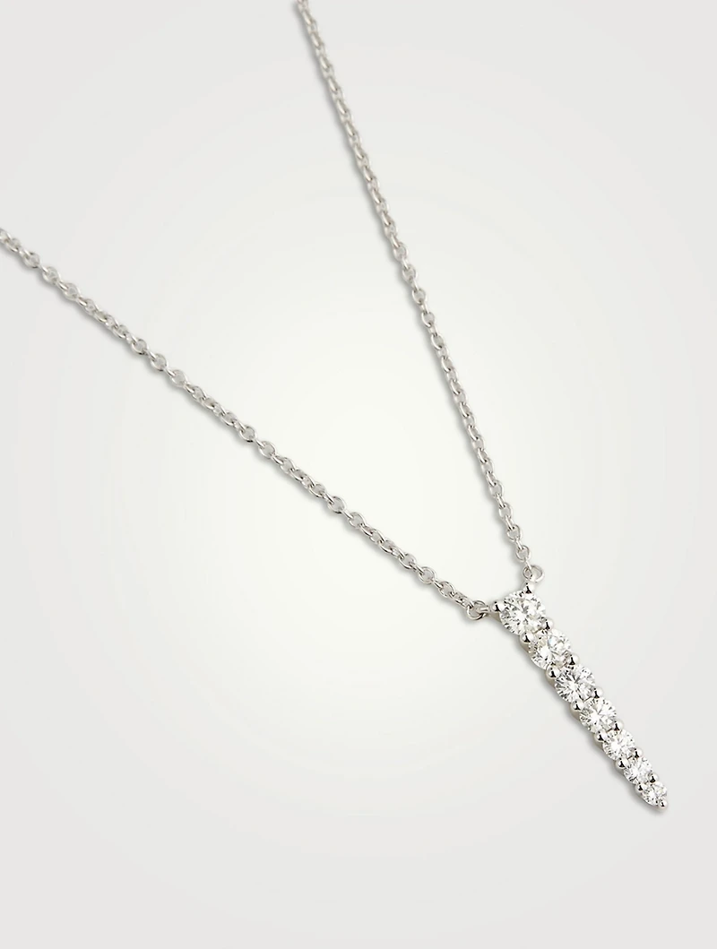 Medium Identity 18K White Gold Pendant Necklace
