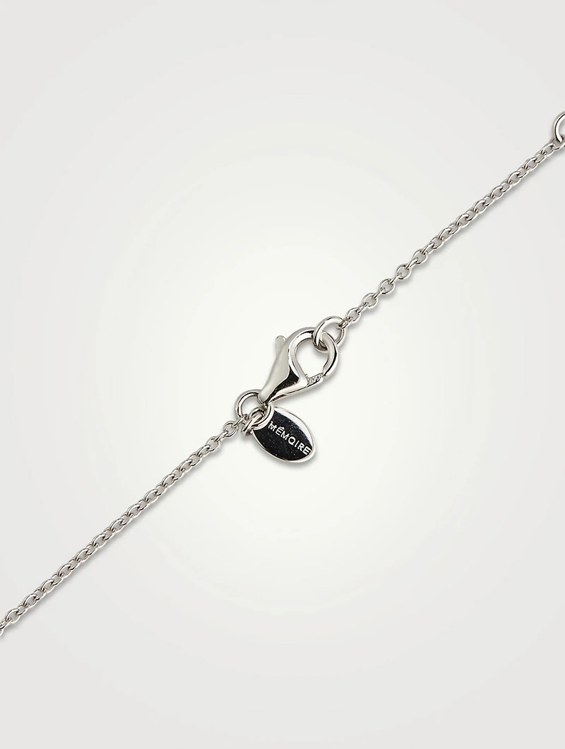 Medium Identity 18K White Gold Pendant Necklace