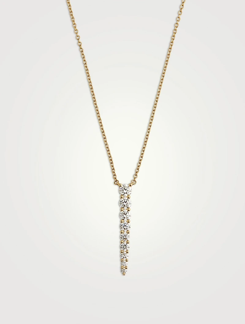 Large Identity 18K Gold Pendant Necklace