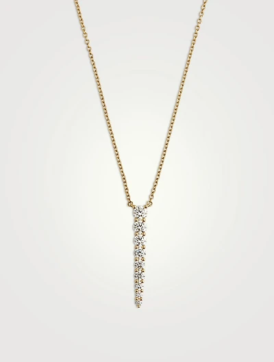 Large Identity 18K Gold Pendant Necklace