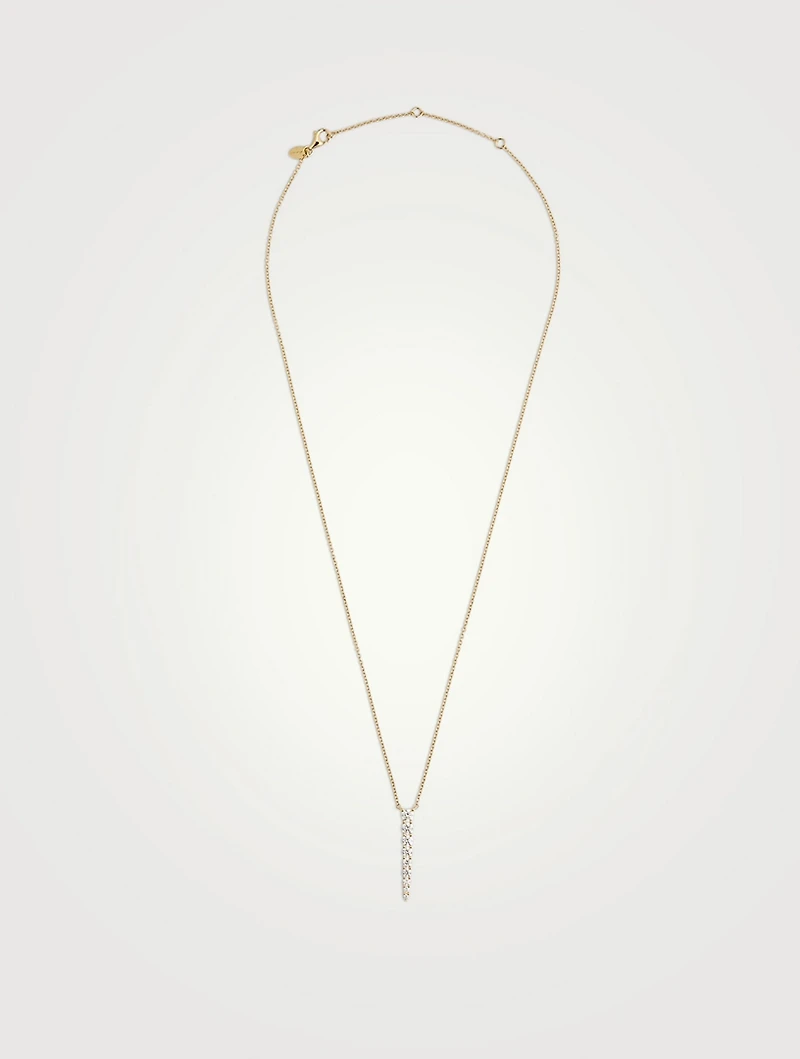 Large Identity 18K Gold Pendant Necklace