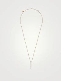 Large Identity 18K Gold Pendant Necklace