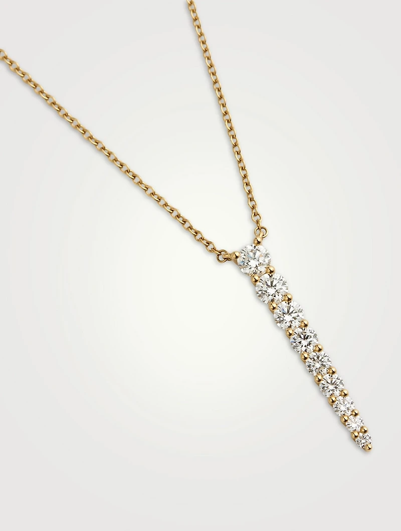 Large Identity 18K Gold Pendant Necklace