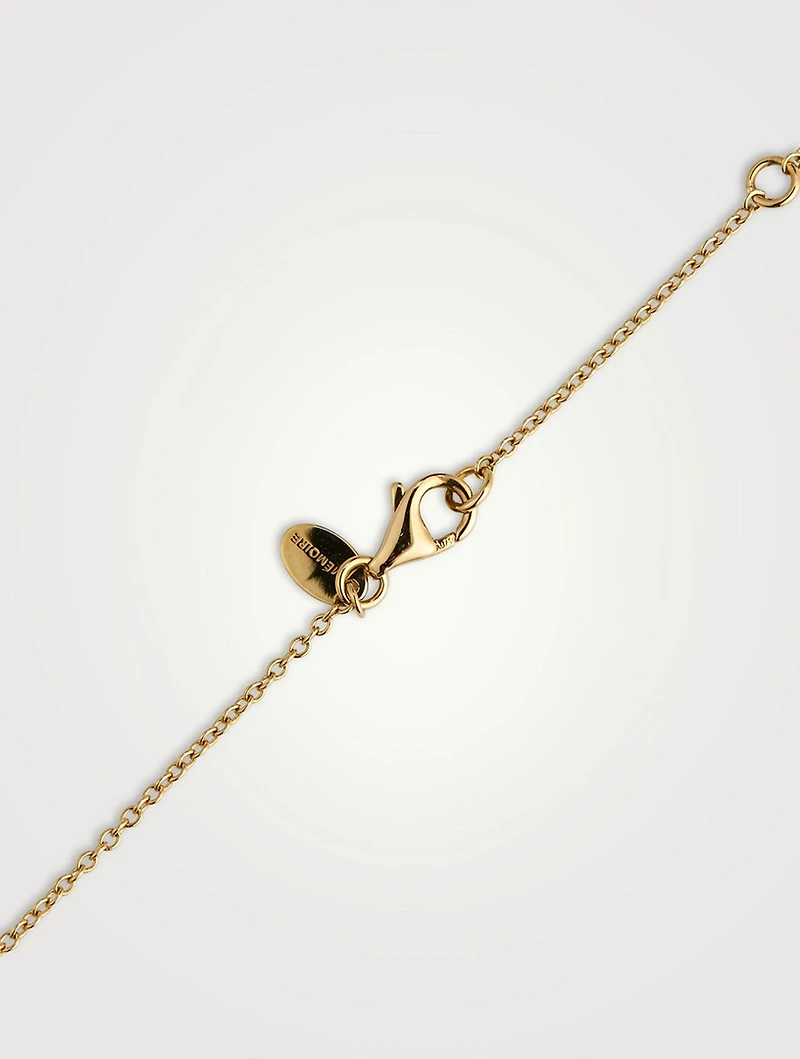 Large Identity 18K Gold Pendant Necklace