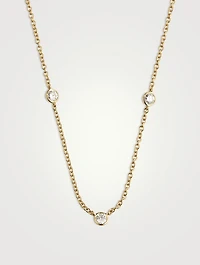 Cascade 18K Gold Seven-Stone Necklace With Diamonds