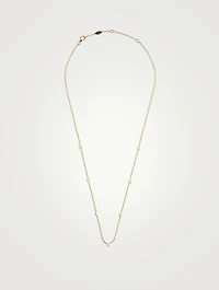 Cascade 18K Gold Seven-Stone Necklace With Diamonds