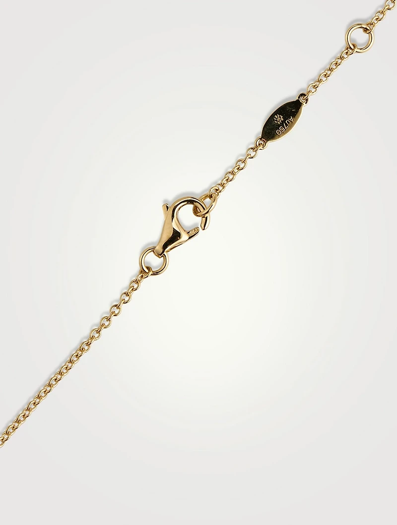 Cascade 18K Gold Seven-Stone Necklace With Diamonds